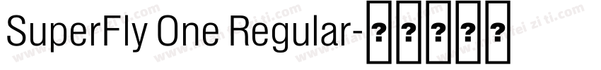 SuperFly One Regular字体转换